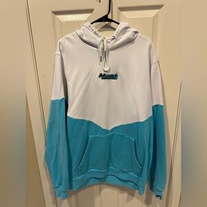 White and Blue Hoodie